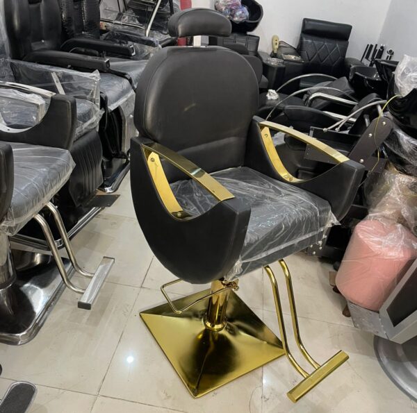 The Imperial Gold & Onyx Salon Chair