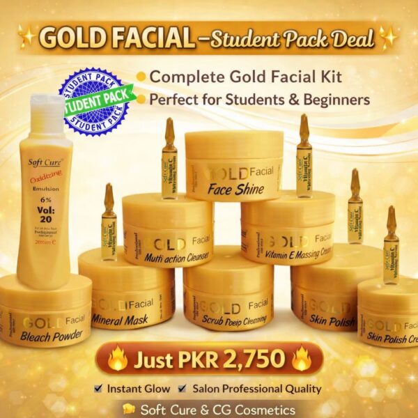 Gold Facial Student Pack Deal – Complete Professional Facial Kit